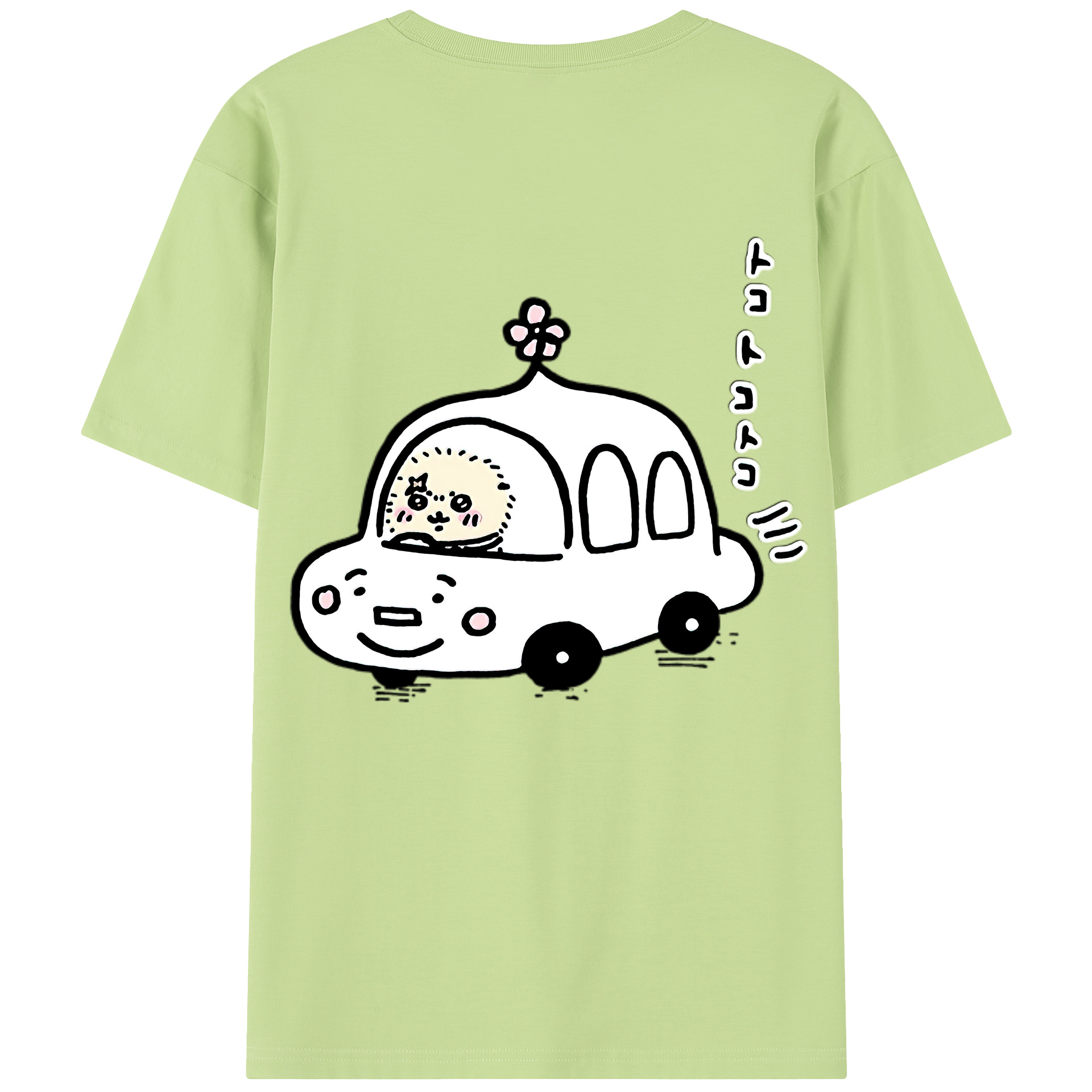 （画像用） ちいかわ ラッコ Chii-kawa Sea otter 綿100％半袖Tシャツ（背面プリント）